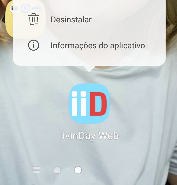 Aplicativo Web do livinDay instalado